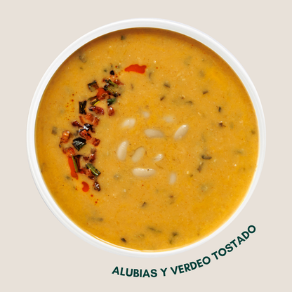 Sopa de Alubias con Verdeo Tostado · Caja x 5 (500 g c/u) - sin IVA