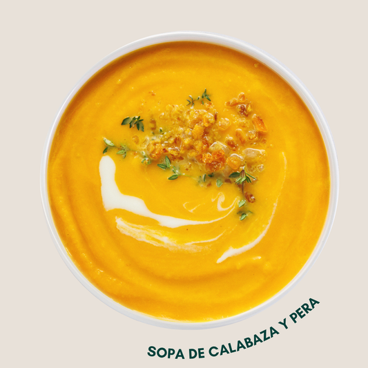 Sopa de Calabaza y Pera · Caja x 5 (500 g c/u) - sin IVA