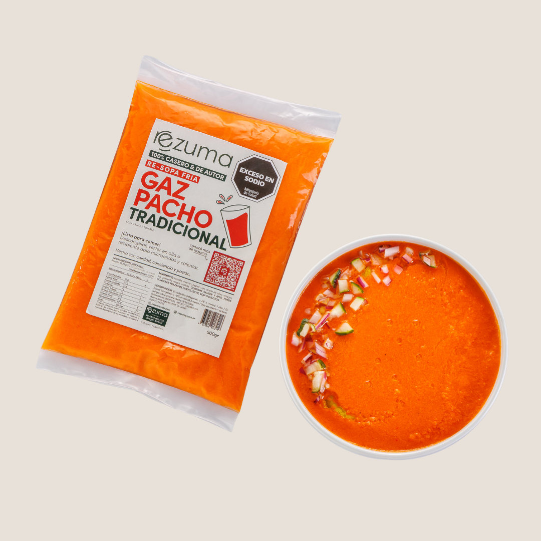 Gazpacho Tradicional · Caja x 5 (500 g c/u) - sin IVA