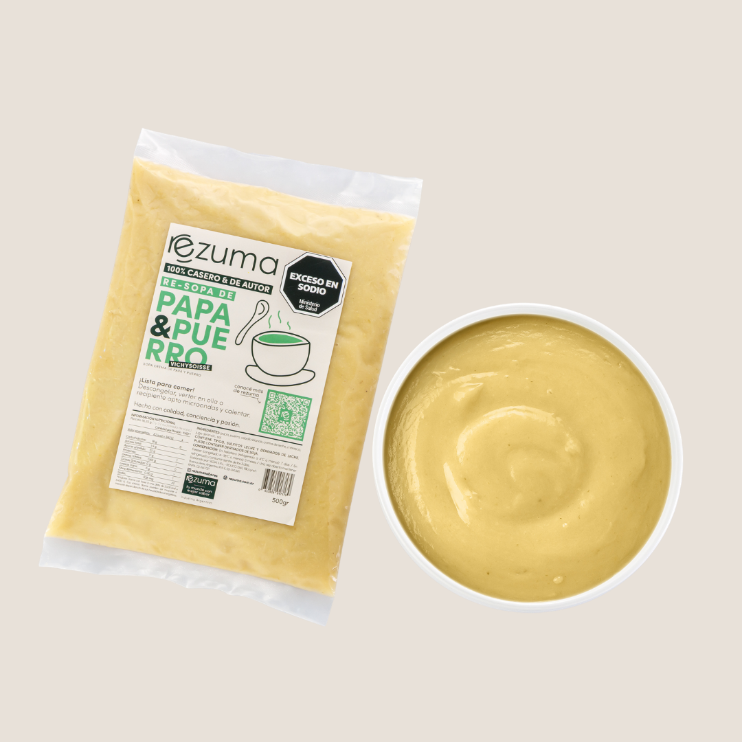 Sopa de Papa y Puerro · Caja x 5 (500 g c/u) - sin IVA