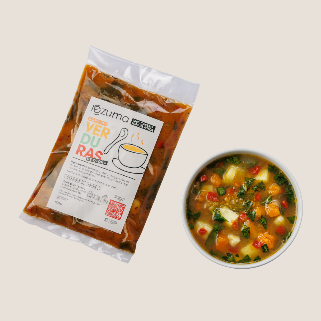 Sopa de Verduras de la Huerta · Caja x 5 (500 g c/u) - sin IVA